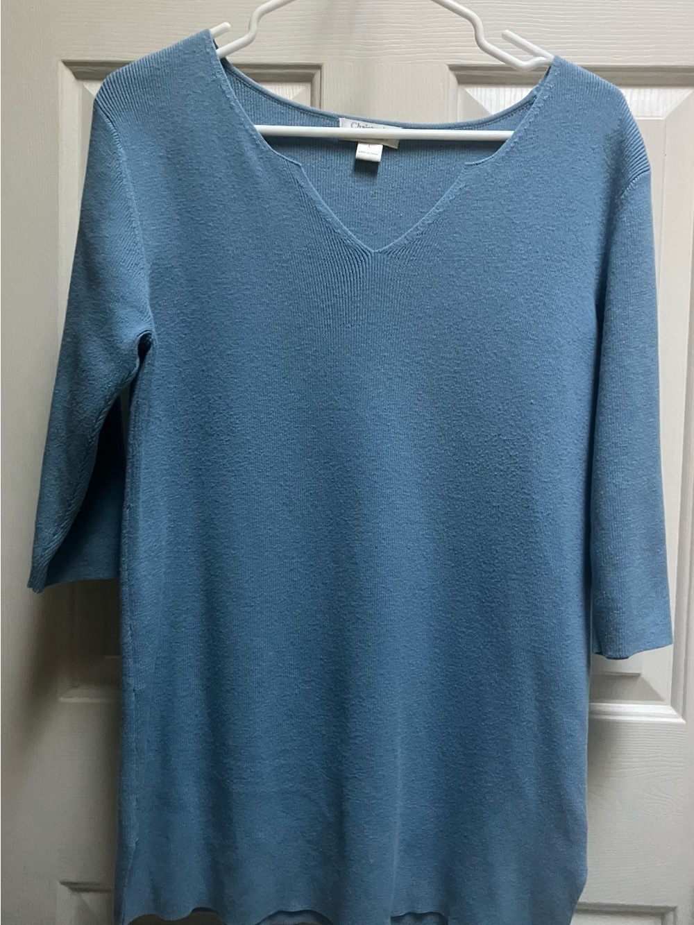 Christopher & Banks Sky Blue Knit Top
